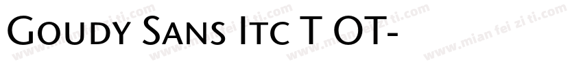 Goudy Sans Itc T OT字体转换